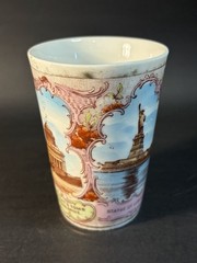Antique 1900’s “Souvenir Of New York” Victoria Austria Porcelain Tumbler-Chip