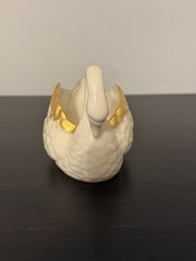 Vintage Lenox Swan Blue Logo 24K Gold Wings Paddle Foot Made In USA
