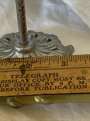 Vintage Glove Clip Display Stand Jewelry Holder Hand Shaped letters Signed