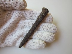 very rare ancient Roman iron nail for crucifixion 1-2 century AD.