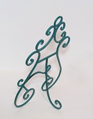 Turquoise Ornate Metal Display EASEL HOLDER STAND for Books or Pictures 15”x10”