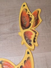 VTG Homco & Universal Statuary 3-D Wall Art Decor Mushroom Frog Butterfly MCM