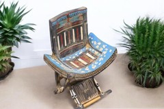 Egyptian Antiquities throne chair throne of the king tutankhamun Rare BC