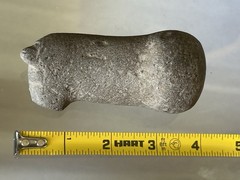AMAZING PRE-COLUMBIAN LLAMA EFFIGY PESTLE GRINDING STONE FROM PERU MOTLEY COA