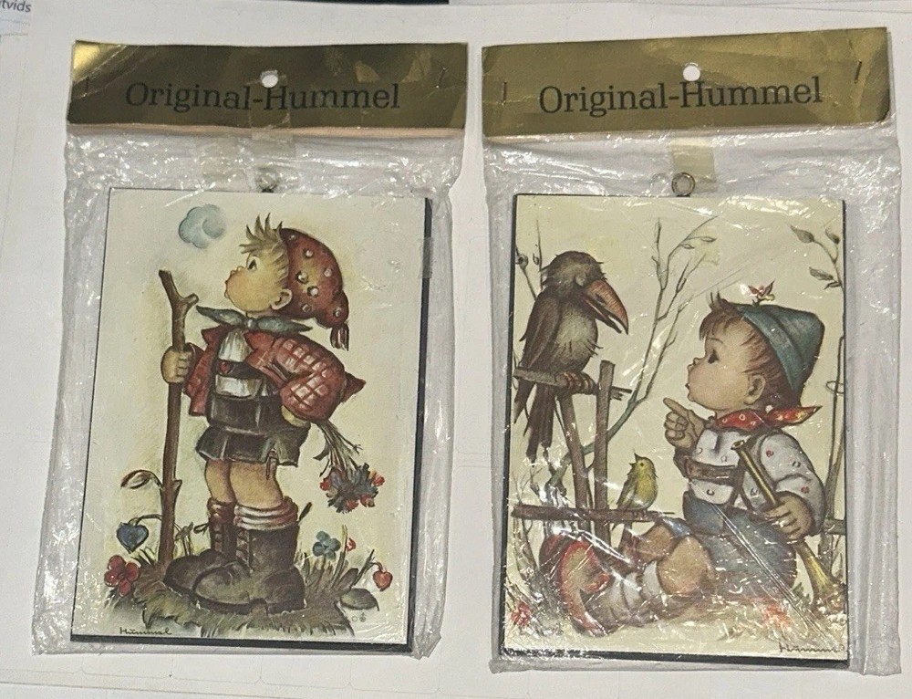 2 Vintage Original HUMMEL Plaques Sealed Original Packaging West Germany NOS