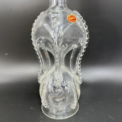Magnor Glassverk Norway Clear Glass Decanter Vintage Container Bottle W Stopper