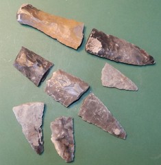 Broken daggers, spear points & sickles: DANISH STONE AGE tool from NEOLITHIC
