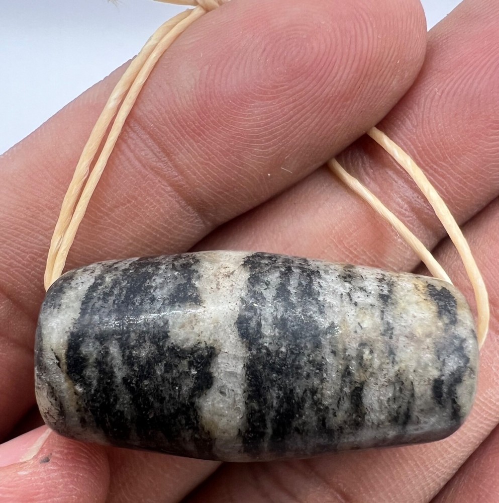 Ancient Central Asian Granite Gneiss Stone Dogon Tribal Beads Found Afghanistan