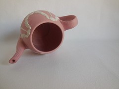 Wedgwood Pink Jasperware 3.75″ Garland Teapot – NO LID
