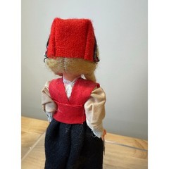 Vintage Norwegian Souvenir Doll Traditional Bunad Attire JL