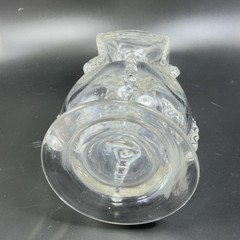 Magnor Glassverk Norway Clear Glass Decanter Vintage Container Bottle W Stopper