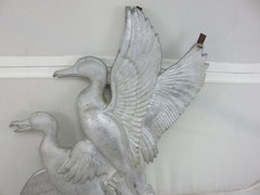 Unbranded Aluminum Metal DUCKS Plaque Wall Hanging Vintage