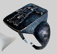300 BC Ancient Roman Silver Ring Venus goddess love beauty fertility prosperity