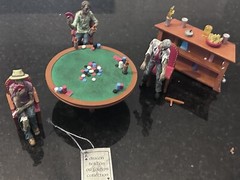 HAMILTON DEAD MANS HAND CRYPT POKER COLLECTION SKELETONS BAR/TABLE