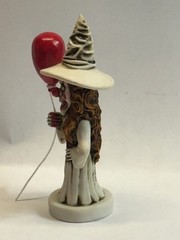Neil Eyre Designs Halloween Horror Wicked Witch Clown Red Balloon Ver 1 WHITE