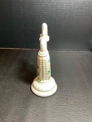 Vintage Belleek 6” Shamrock Harp handmade in Ireland Green Mark Excellent