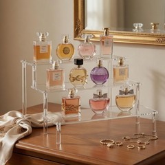 WEERSHUN 3 Tier Acrylic Display Stand 1PACK 3-layer transparent, Transparent