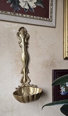 VTG Sexton Cast Metal Ladle Wall Decor MCM Royal Gold Finish