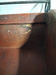 VINTAGE RUSTIC SLEIGH METAL TWIGS WOOD,DECORATIVE ITEM,HEAVY,STUDY
