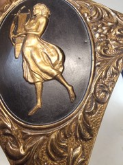 1960s Sears Hollywood Regency Repousse Metal Greek Goddess Plaques Set 11″