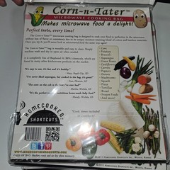 Lot of 3 MICRO WAVE VEGETABLE COOKING BAG MADE IN USA CORN N TATER & Cookbook