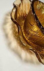 Vintage Carnival Glass Candy Dish Bowls Unbranded 6.5″