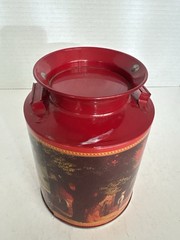 1990’s Horse Buggy Blacksmith Barn Tin Milk Can Shaped Art Paul Detlefsen