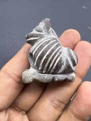 Rare Ancient Old Natural Jasper Stone Wild Animal Statue Figure Bead