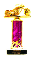 MOTORCYCLE TROPHY, BIKE AWARD, CHOPPER MOTORCYCLE SHOW TROPHY 4DC 8 COLORS