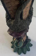 Chinoiserie Monkey Palm Beach Regency Chic Resin Candleholder 2001 CBK LTD 16”