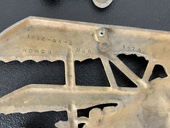 Set of 2 Homco USA 1975 Cast Aluminum Air Planes Bi-Planes Wall Decor FREE SHIP!
