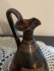 Ancient Greek Oinochoe (wine jug) museum replica
