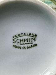 Schmidt S. Catarina Porcelain Pansies Creamer handpainted by Edythe~Brazil