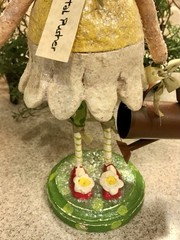 Penny McAllister 2007 Folk Art “Petal Pusher” Paper-Mache Bobblehead Figure