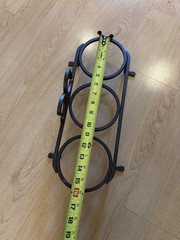 VTG Planter Flower Stand small Pot Holder Rack wrought iron decorative scrolls