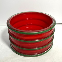 La Mediterranea Recycled Glass Canister Set Made in Spain set of 3