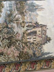 VTG Italian Jacquard TAPESTRY ‘THE OLD MILL’ SCENE 64”H X 45”W Traditional EUC