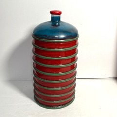 La Mediterranea Recycled Glass Canister Set Made in Spain set of 3