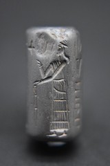 Ancient Near Eastern cylinder seal C. 3rd – 2nd Millennium BC, with invoice 1982