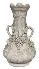 Parian Vase with Botanical Adornments