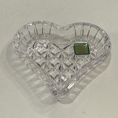 Waterford Marquis Collection Heart Shaped Trinket Dish Clear Lead Crystal Signed