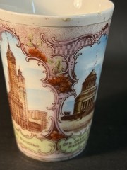 Antique 1900’s “Souvenir Of New York” Victoria Austria Porcelain Tumbler-Chip