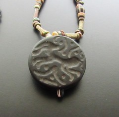 NILE Ancient Egyptian/ Near Eastern Seal Amulet Mummy Bead Necklace ca 600 BC