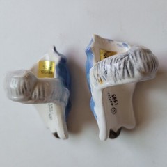 AVON Angels Candle Napkin Holders (Pair) 1983 Weiss Brazil