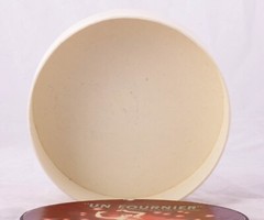 Artistic Potter Barn round 8.5″ container UN Fournier Champagne