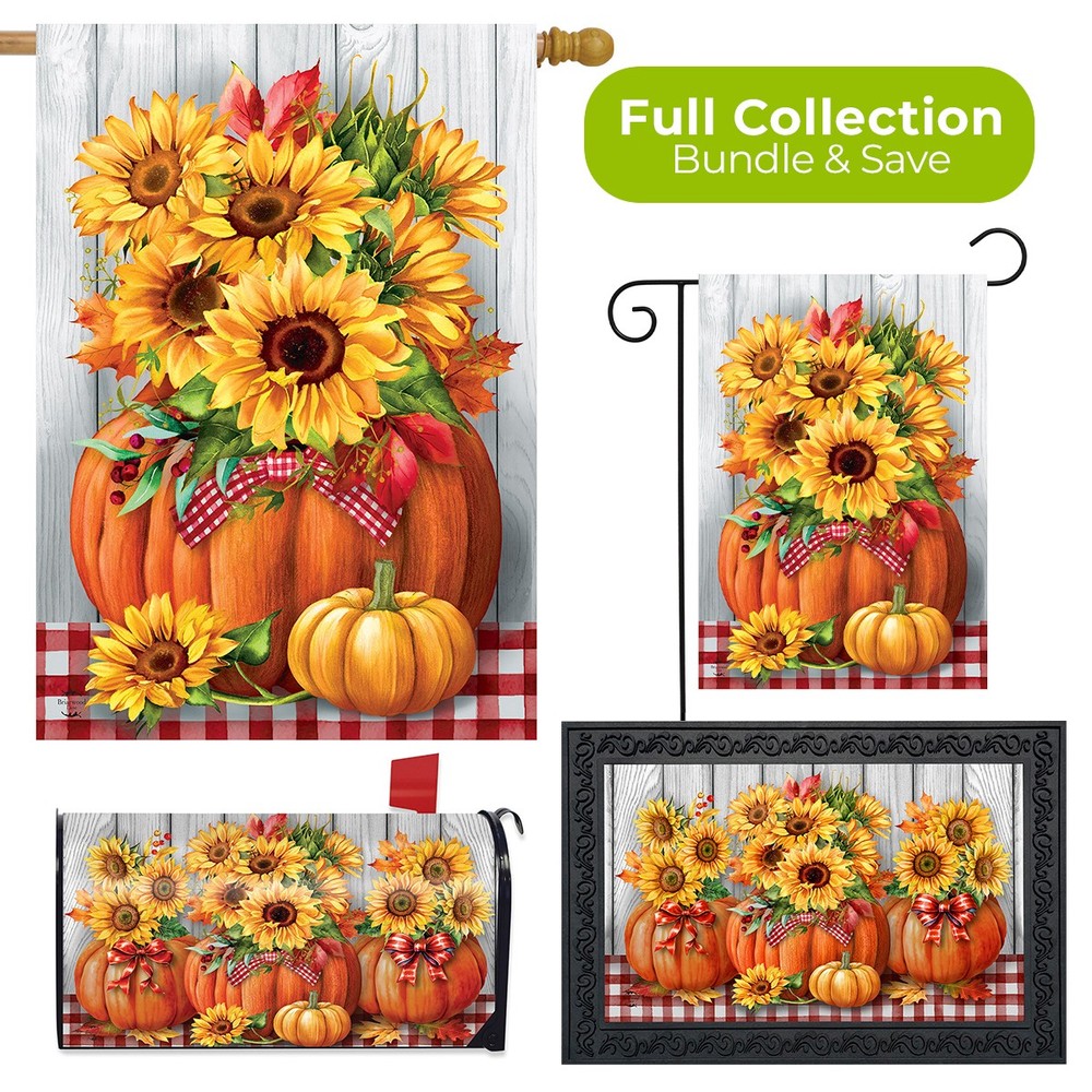 Briarwood Lane Fall Sunflowers in Pumpkin Four Piece Collection 30×18