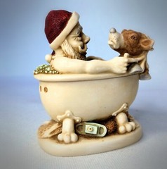 Harmony Kingdom, Timed Editions, Holiday, HOLY WATER, Santa, Retired 2002, NIB