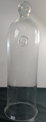 Stunning Oversized Hand Blown Art Glass Cloche / Display Dome Bullicante Bubbles