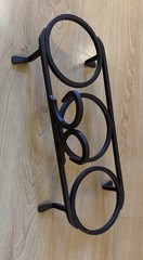 VTG Planter Flower Stand small Pot Holder Rack wrought iron decorative scrolls