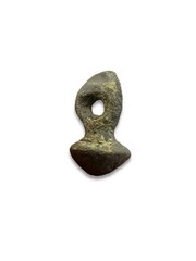 Ancient Bronze Viking Amulet Pendant Button Antique Kievan Rus Artifact 0.41g